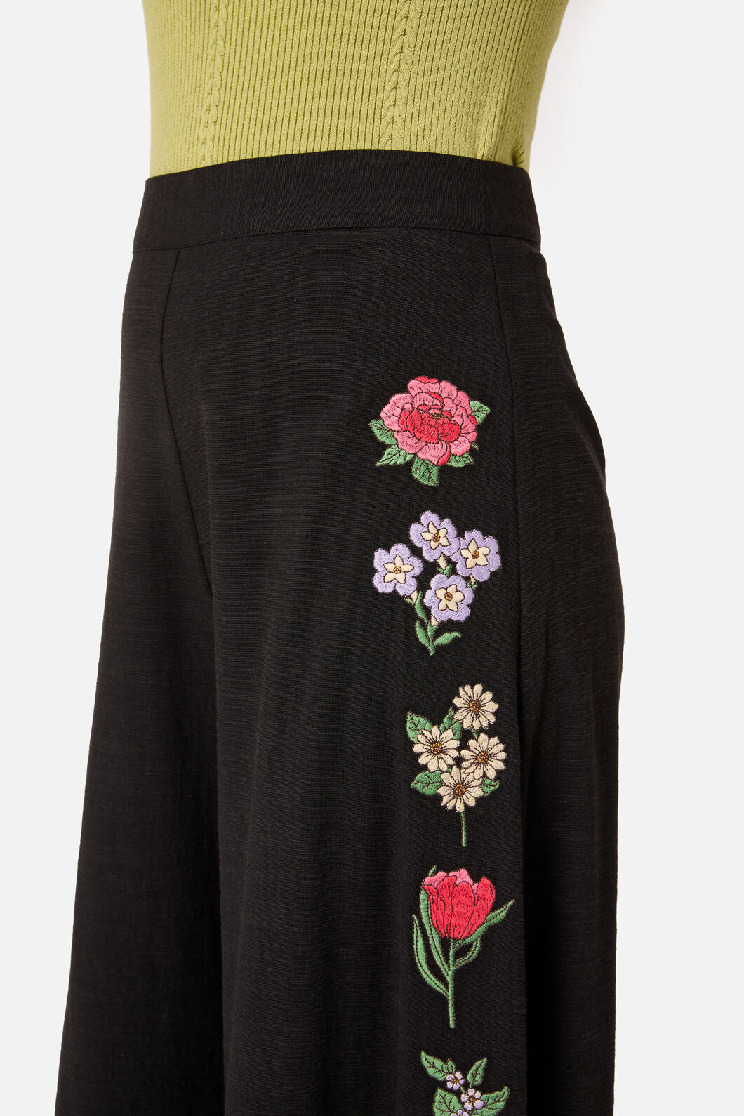 Princess Highway - Fleur Embroidered Pant - black