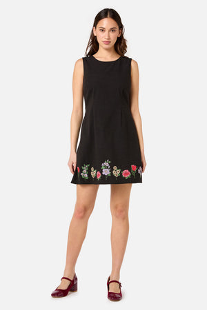 Princess Highway - Fleur Embroidered Shift Dress - black