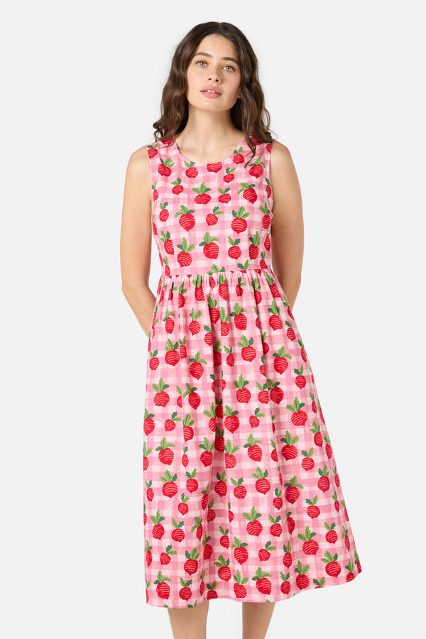 Princess Highway - Raddish Picnic Midi Dress - pink