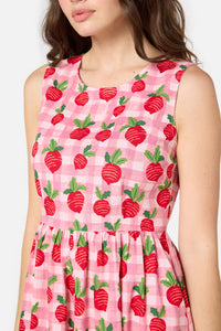 Princess Highway - Raddish Picnic Midi Dress - pink