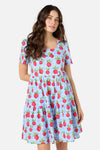 Princess Highway - Radish Picnic Smock Dress - blue