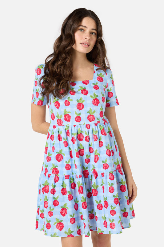 Princess Highway - Raddish Picnic Smock Dress - blue