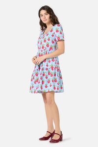 Princess Highway - Radish Picnic Smock Dress - blue