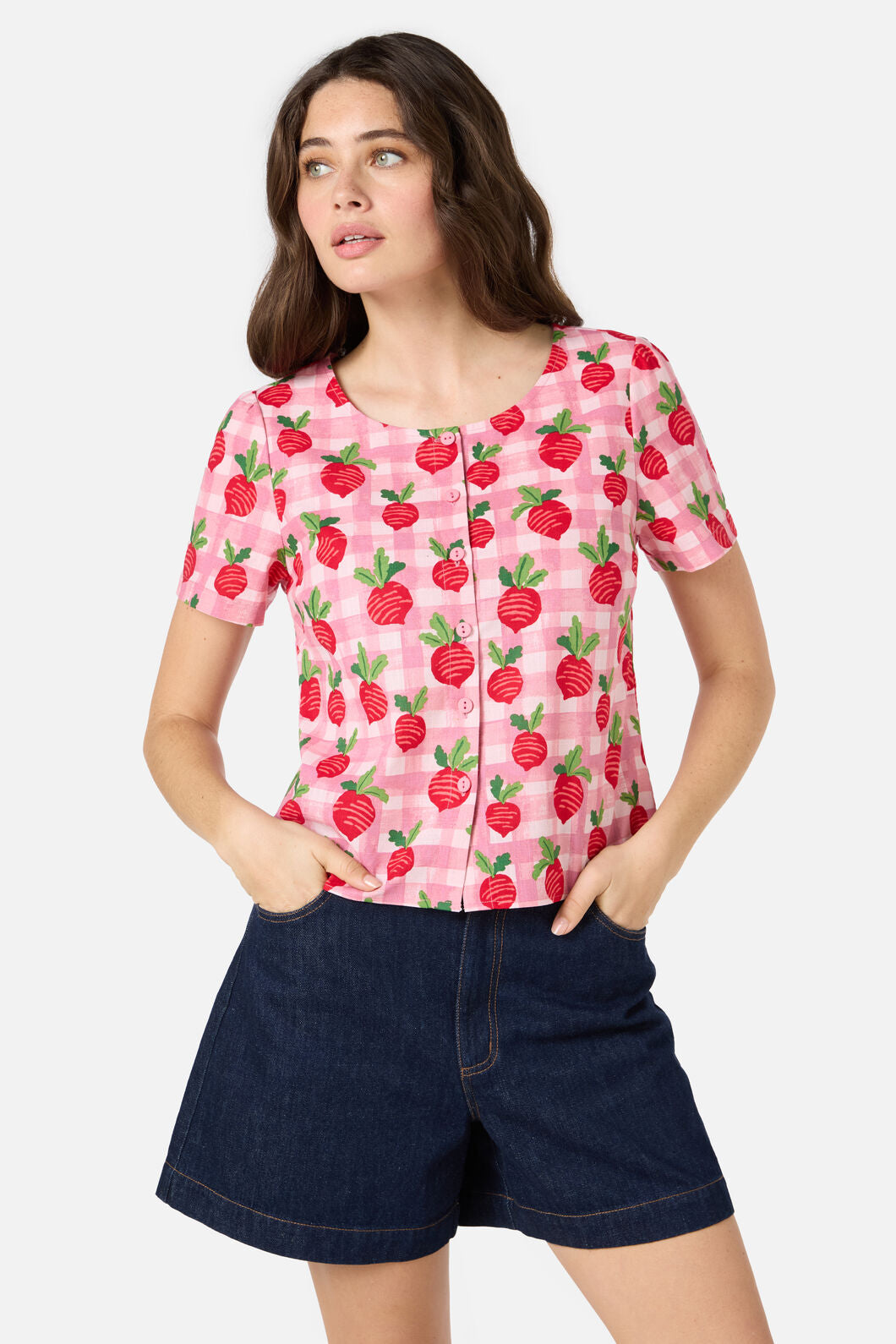 Princess Highway - Radish Picnic Top - pink