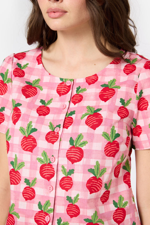 Princess Highway - Radish Picnic Top - pink
