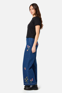 Princess Highway - Folk Art Printed Tee - black