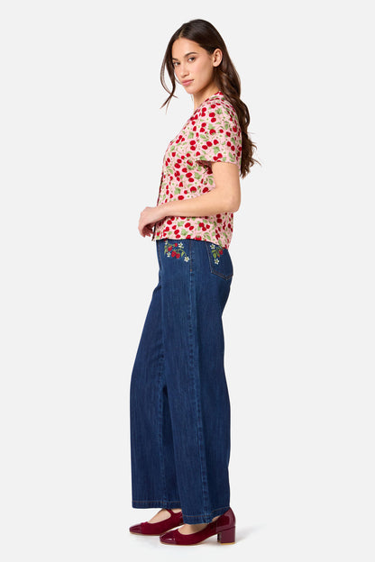 Princess Highway - Raspberry Short Sleeve Blouse - pink