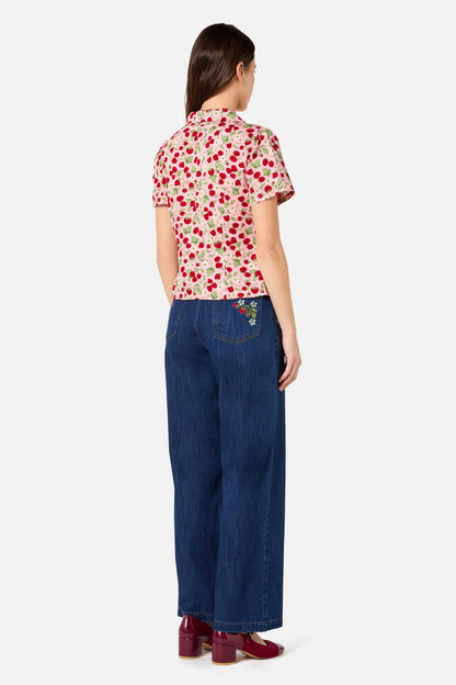 Princess Highway - Raspberry Short Sleeve Blouse - pink