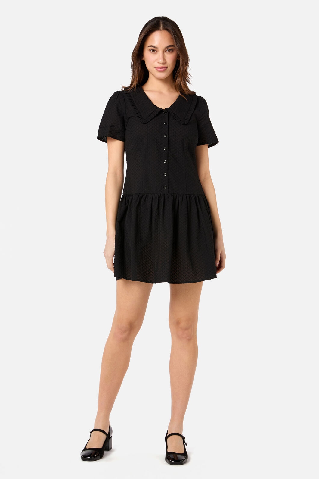 Princess Highway - Andrea Drop Waist Mini Dress - black