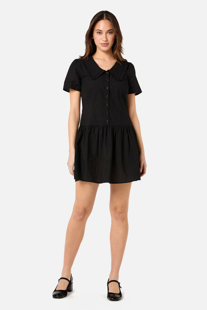 Princess Highway - Andrea Drop Waist Mini Dress - black