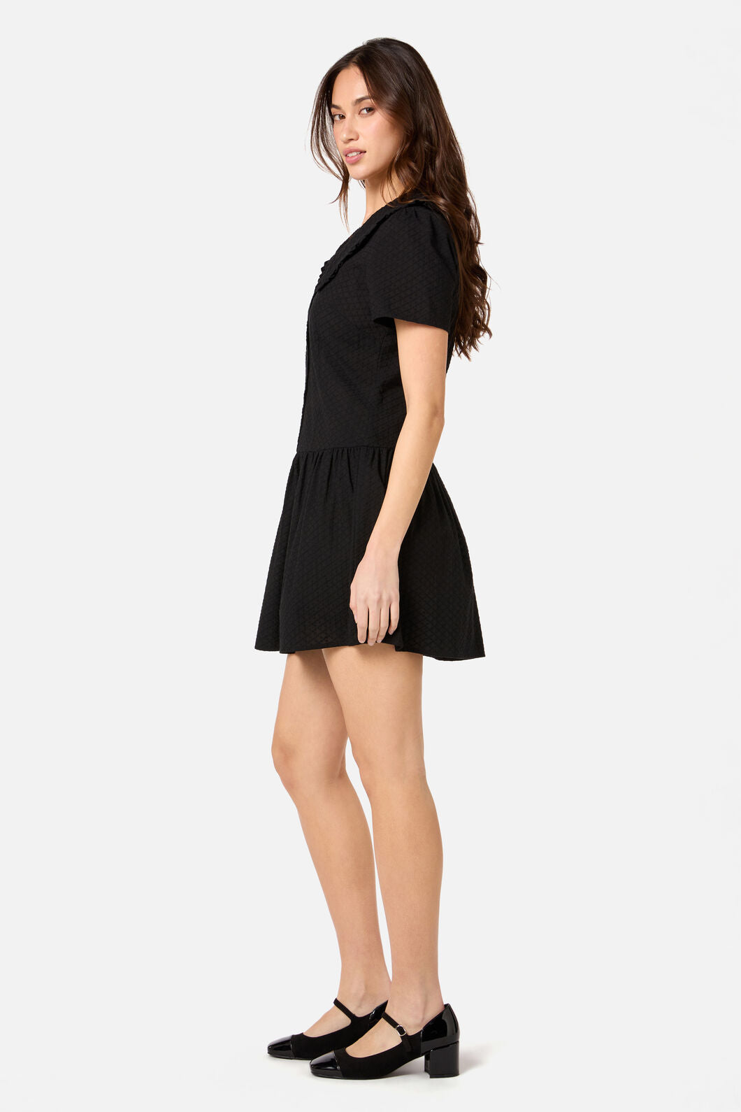 Princess Highway - Andrea Drop Waist Mini Dress - black