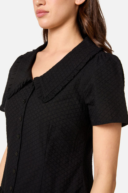 Princess Highway - Andrea Drop Waist Mini Dress - black