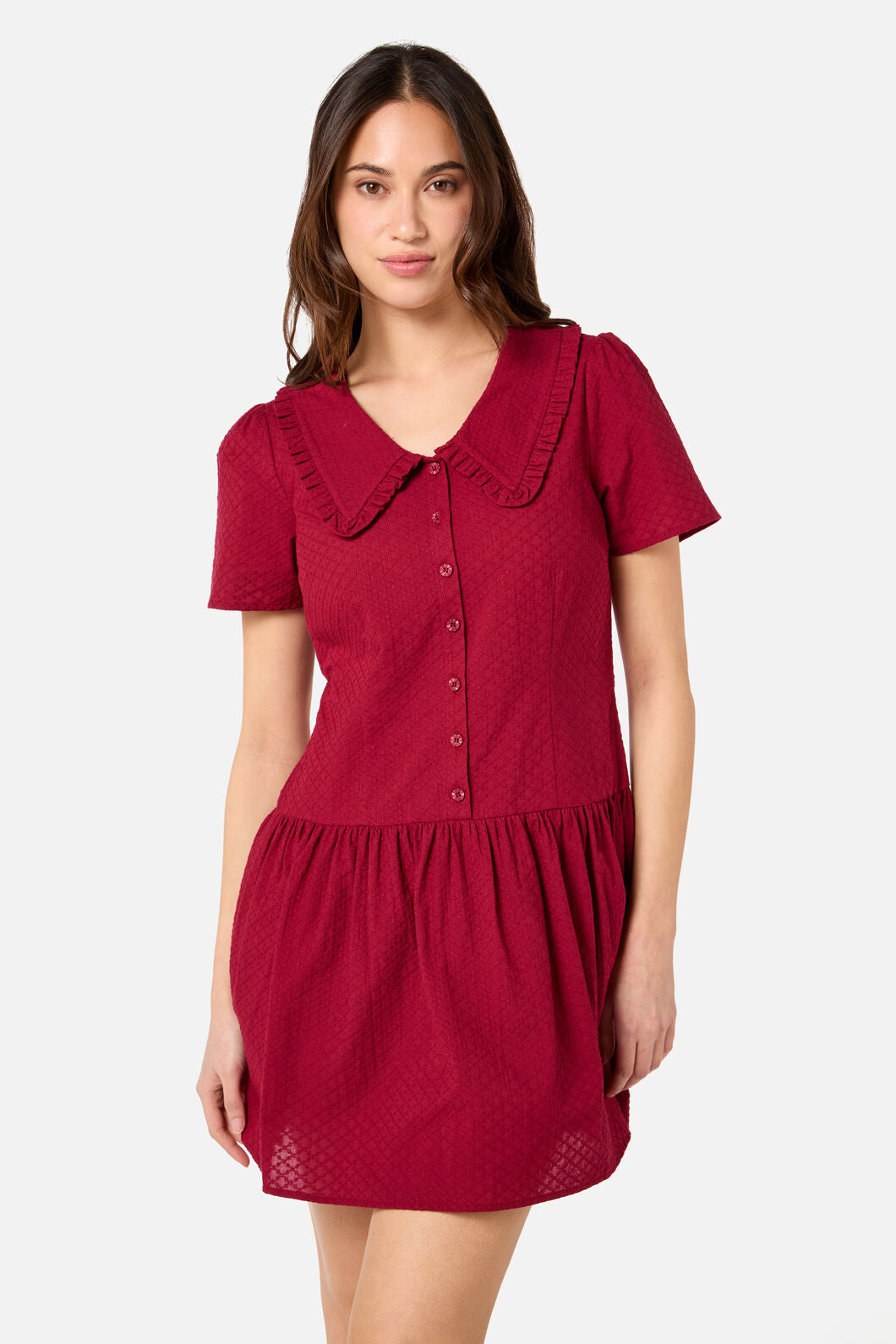 Princess Highway - Andrea Drop Waist Mini Dress - red