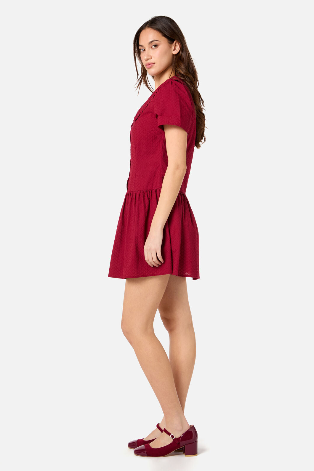 Princess Highway - Andrea Drop Waist Mini Dress - red