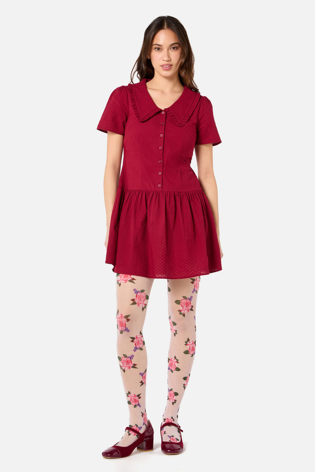 Princess Highway - Andrea Drop Waist Mini Dress - red