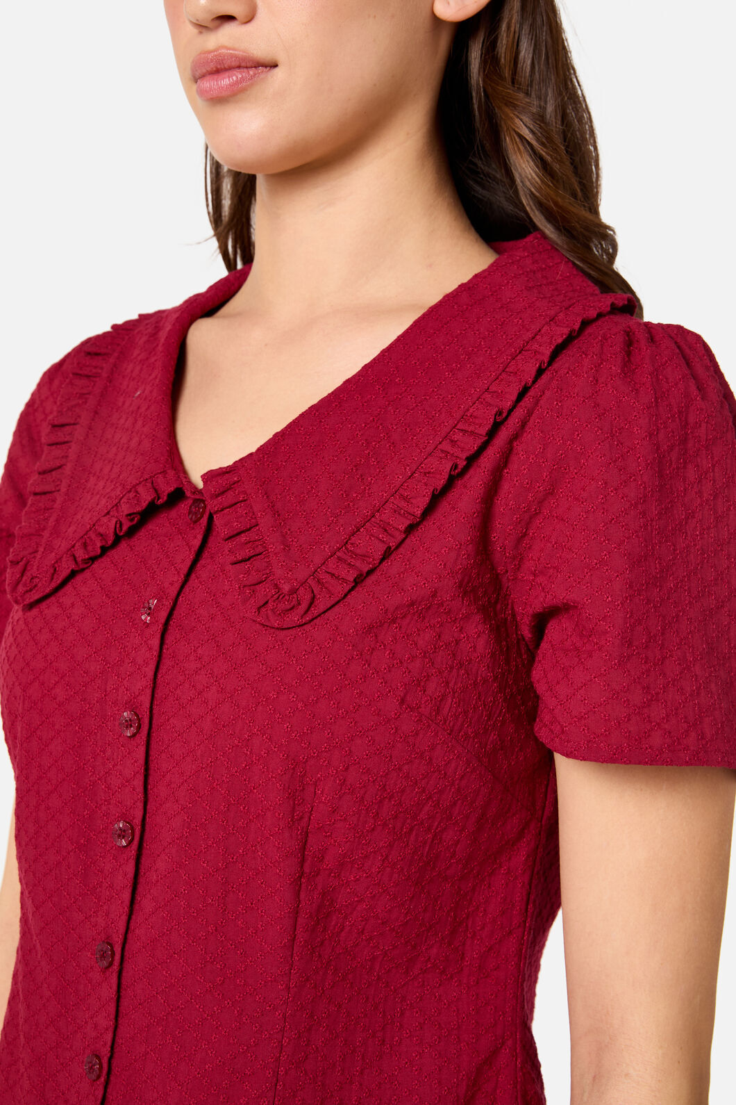 Princess Highway - Andrea Drop Waist Mini Dress - red