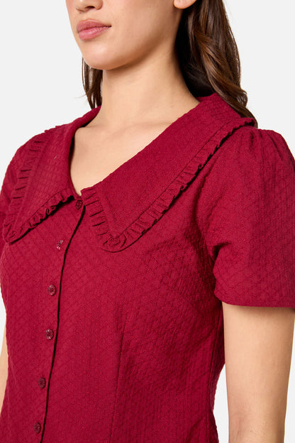 Princess Highway - Andrea Drop Waist Mini Dress - red