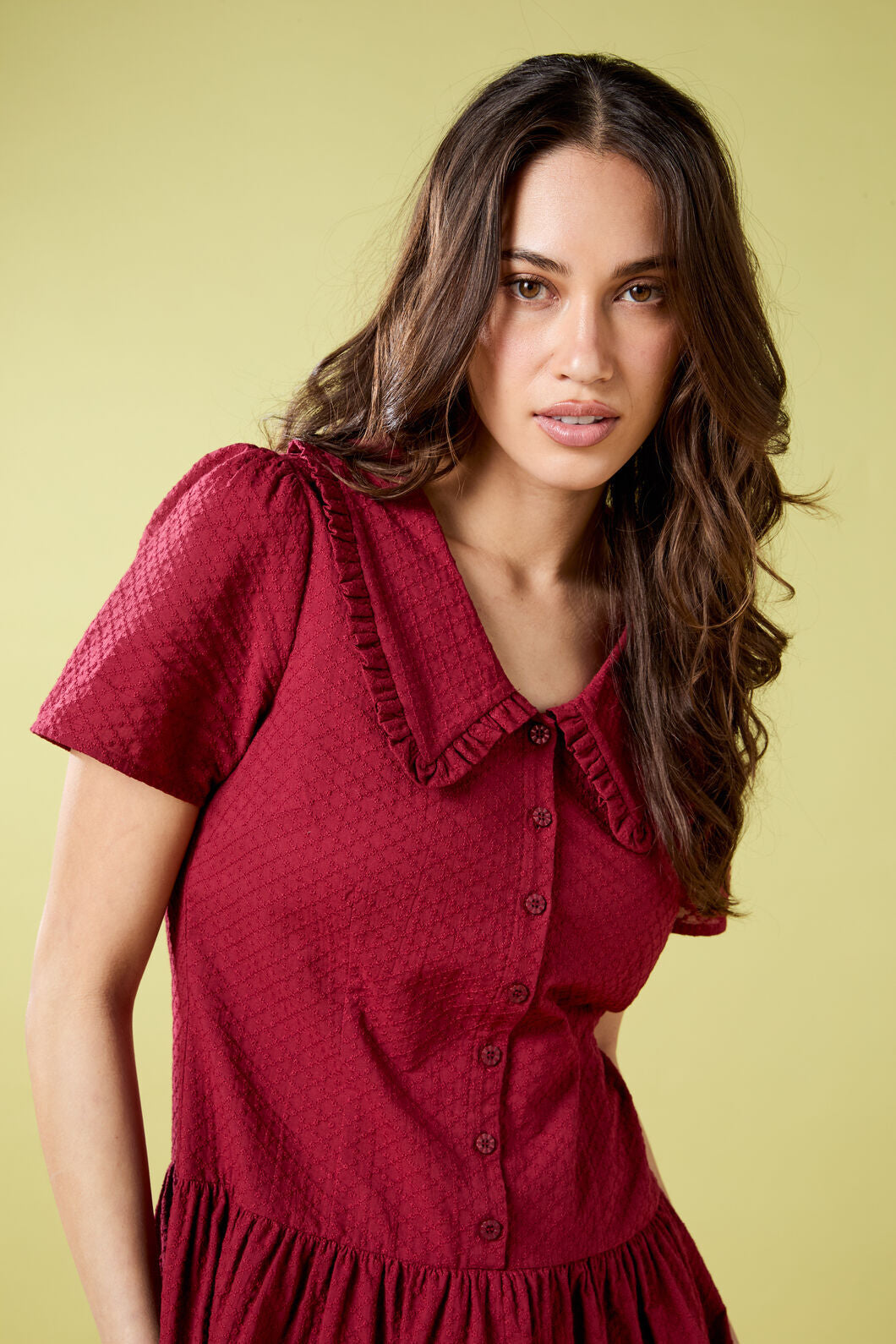 Princess Highway - Andrea Drop Waist Mini Dress - red