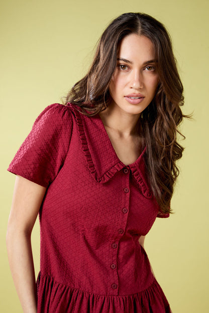 Princess Highway - Andrea Drop Waist Mini Dress - red