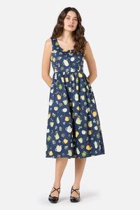 Princess Highway - Tea Time Midi Dress - navy