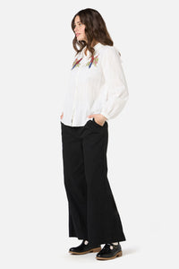 Princess Highway - Rosella Embroidered Shirt - cream