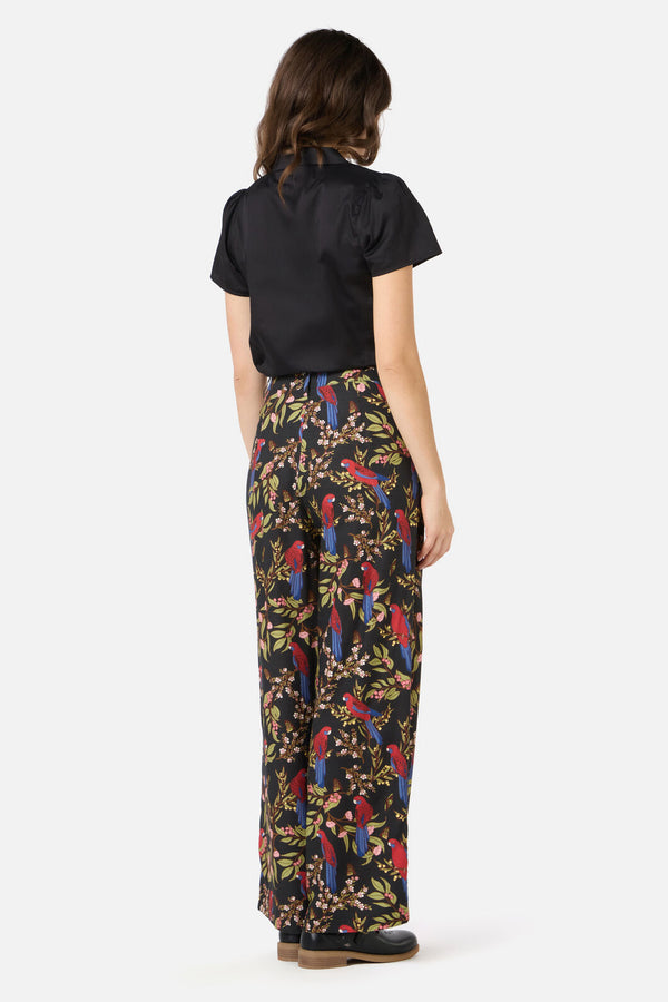 Princess Highway - Rosella Printed Pant - black