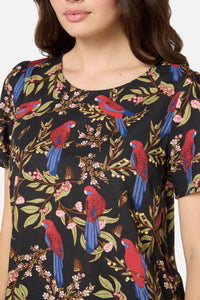 Princess Highway - Rosella Short Sleeve Top - black