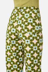 Princess Highway - Ginny 60's Printed Jean - green