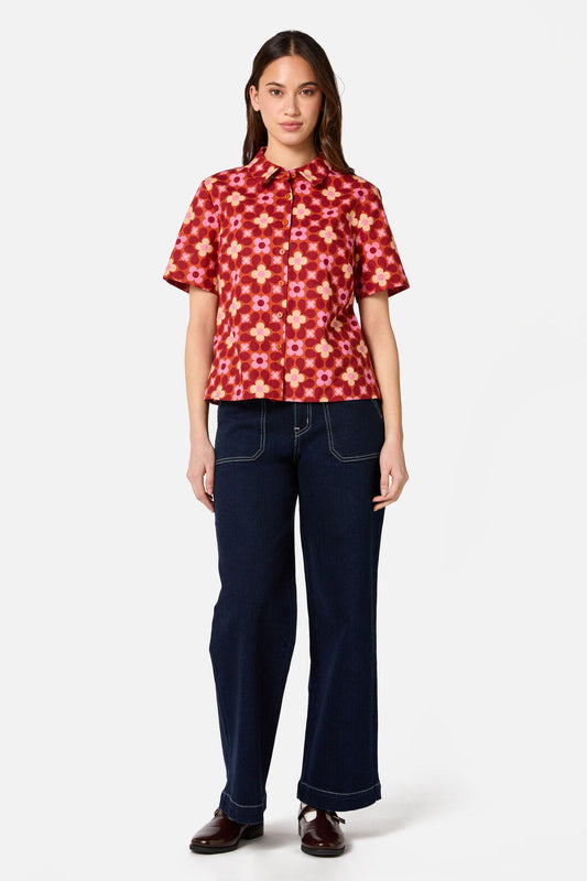 Princess Highway - Ginny 60's Shirt - rust