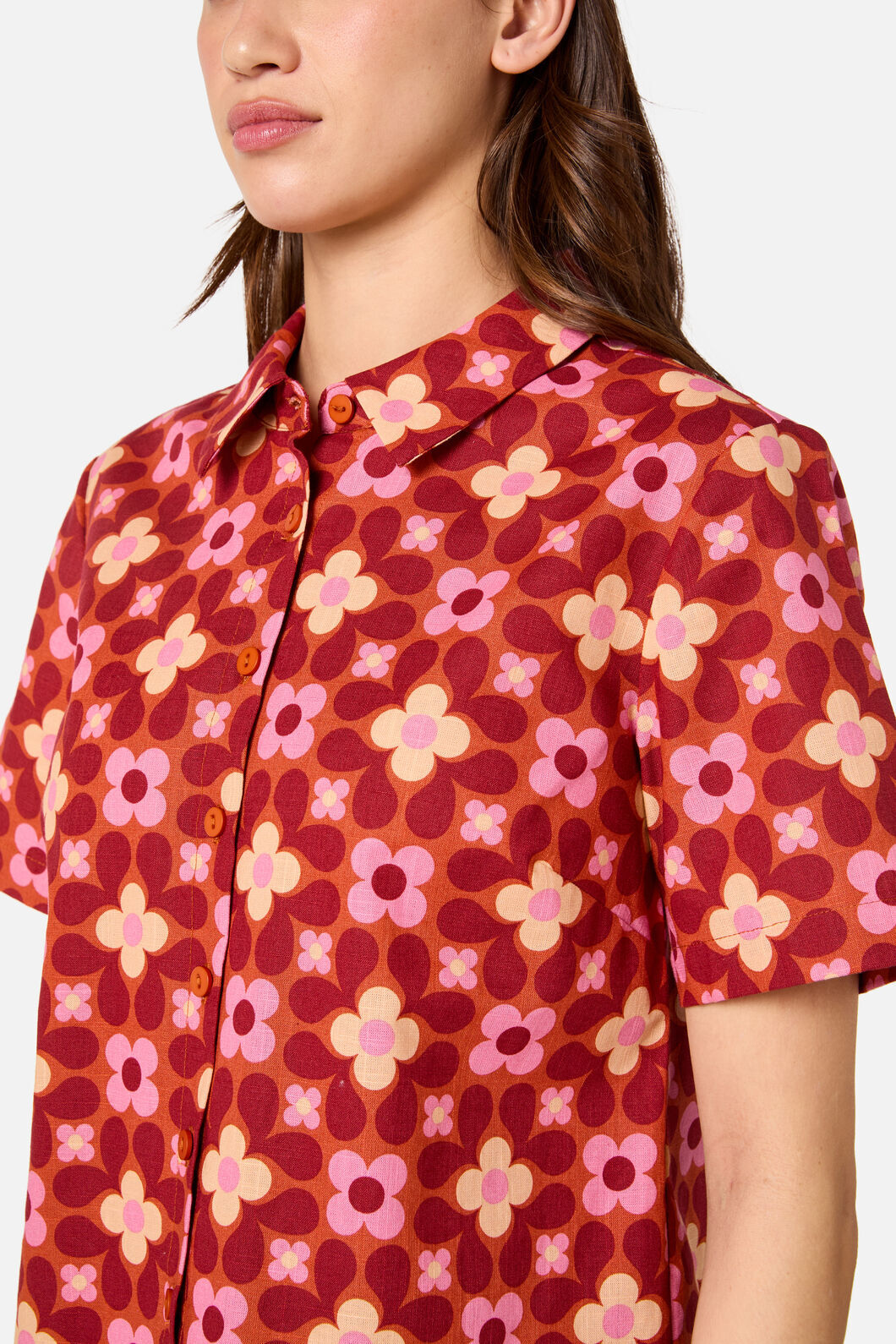 Princess Highway - Ginny 60's Shirt - rust