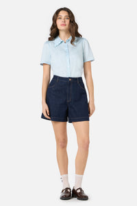 Princess Highway - Lacey Collar Blouse - blue