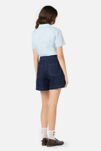 Princess Highway - Lacey Collar Blouse - blue
