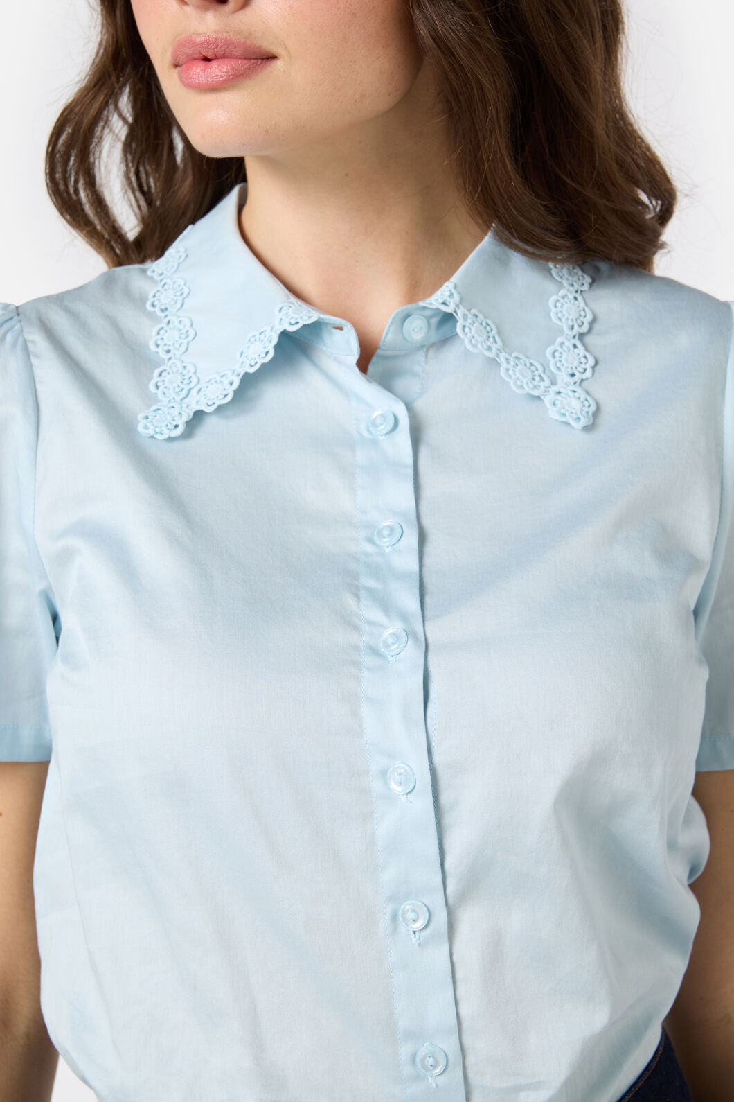 Princess Highway - Lacey Collar Blouse - blue