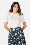 Princess Highway - Lacey Collar Blouse - cream