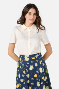 Princess Highway - Lacey Collar Blouse - cream