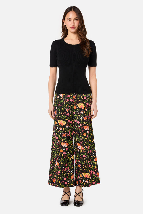 Princess Highway - Susie Rib Knit Top - black