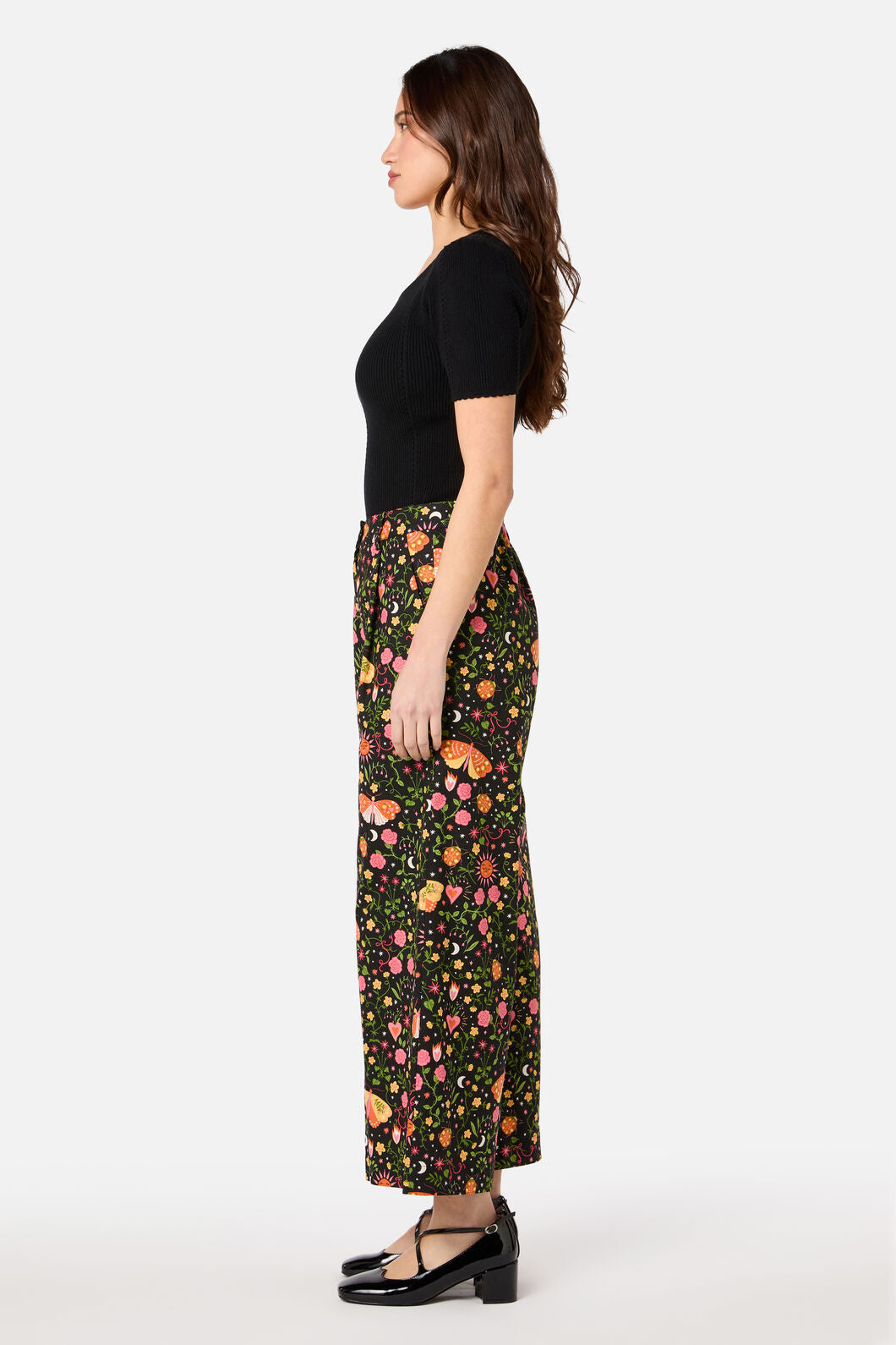 Princess Highway - Susie Rib Knit Top - black