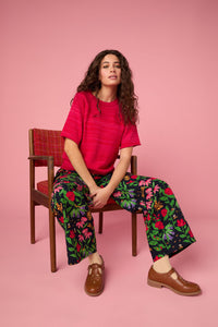 Princess Highway - Fern Short Sleeve Knit Top - red