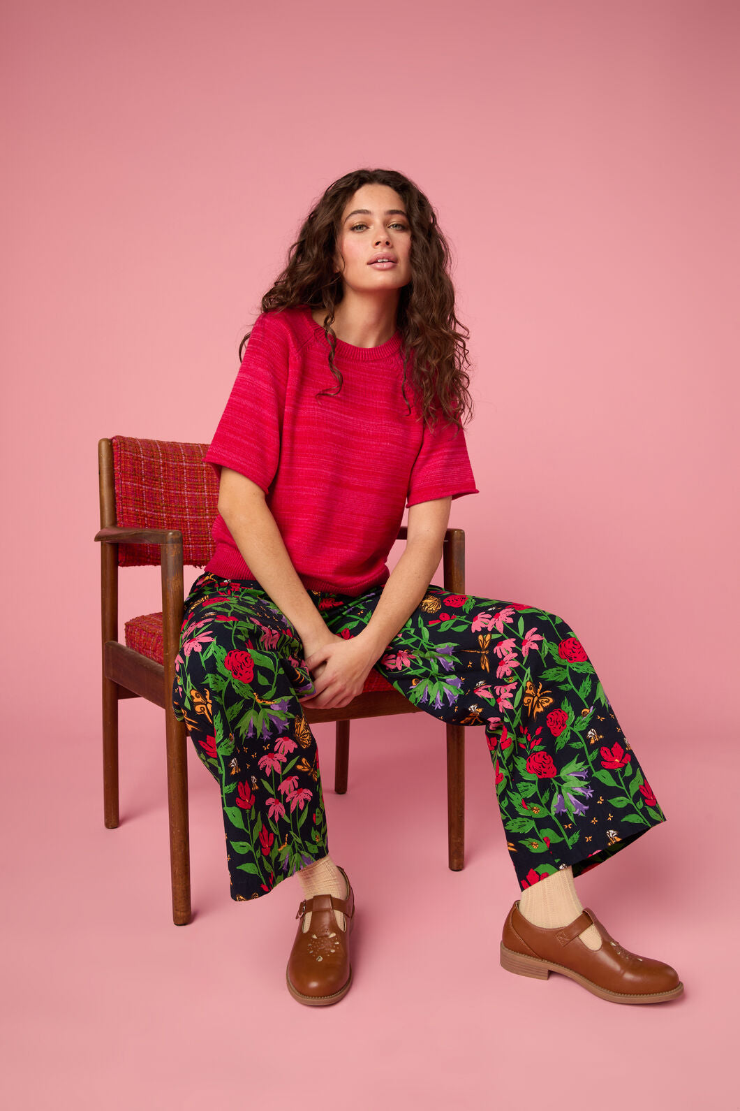 Princess Highway - Fern Short Sleeve Knit Top - red