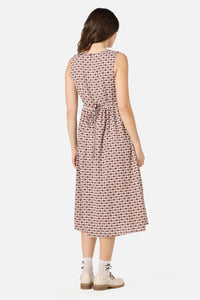 Princess Highway - Sweetheart Check Midi Dress - chocolate