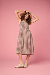 Princess Highway - Sweetheart Check Midi Dress - chocolate