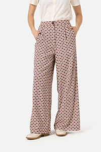 Princess Highway - Sweetheart Check Pant - chocolate