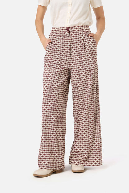 Princess Highway - Sweetheart Check Pant - chocolate
