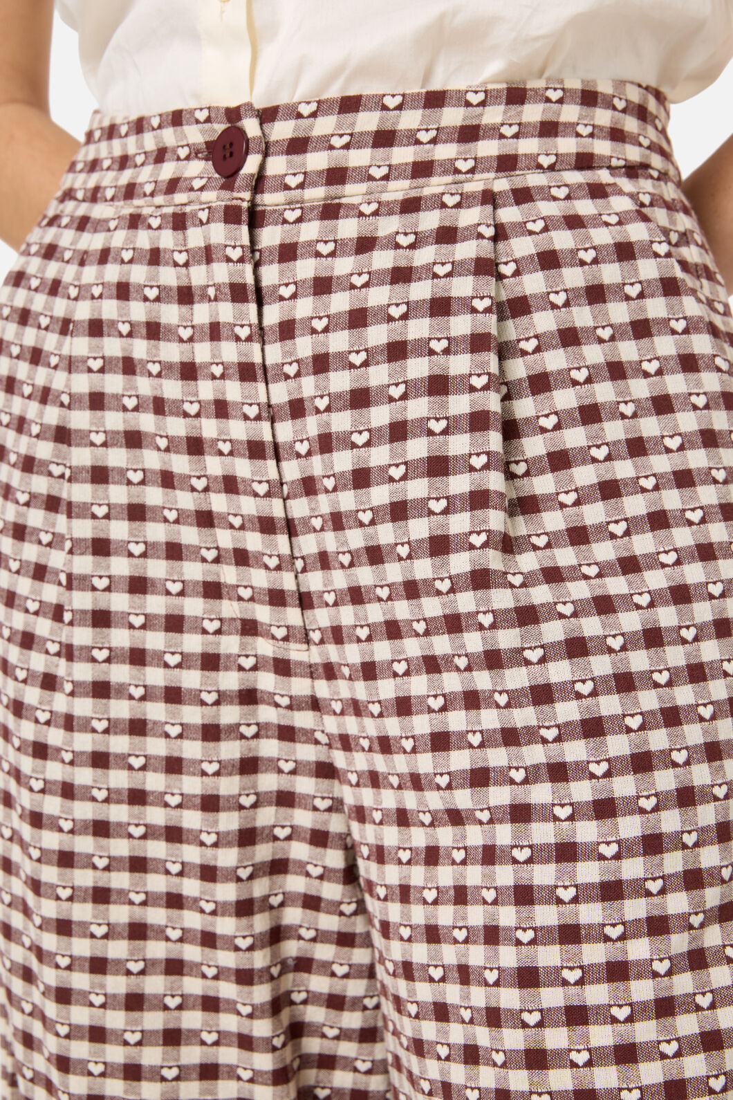 Princess Highway - Sweetheart Check Pant - chocolate