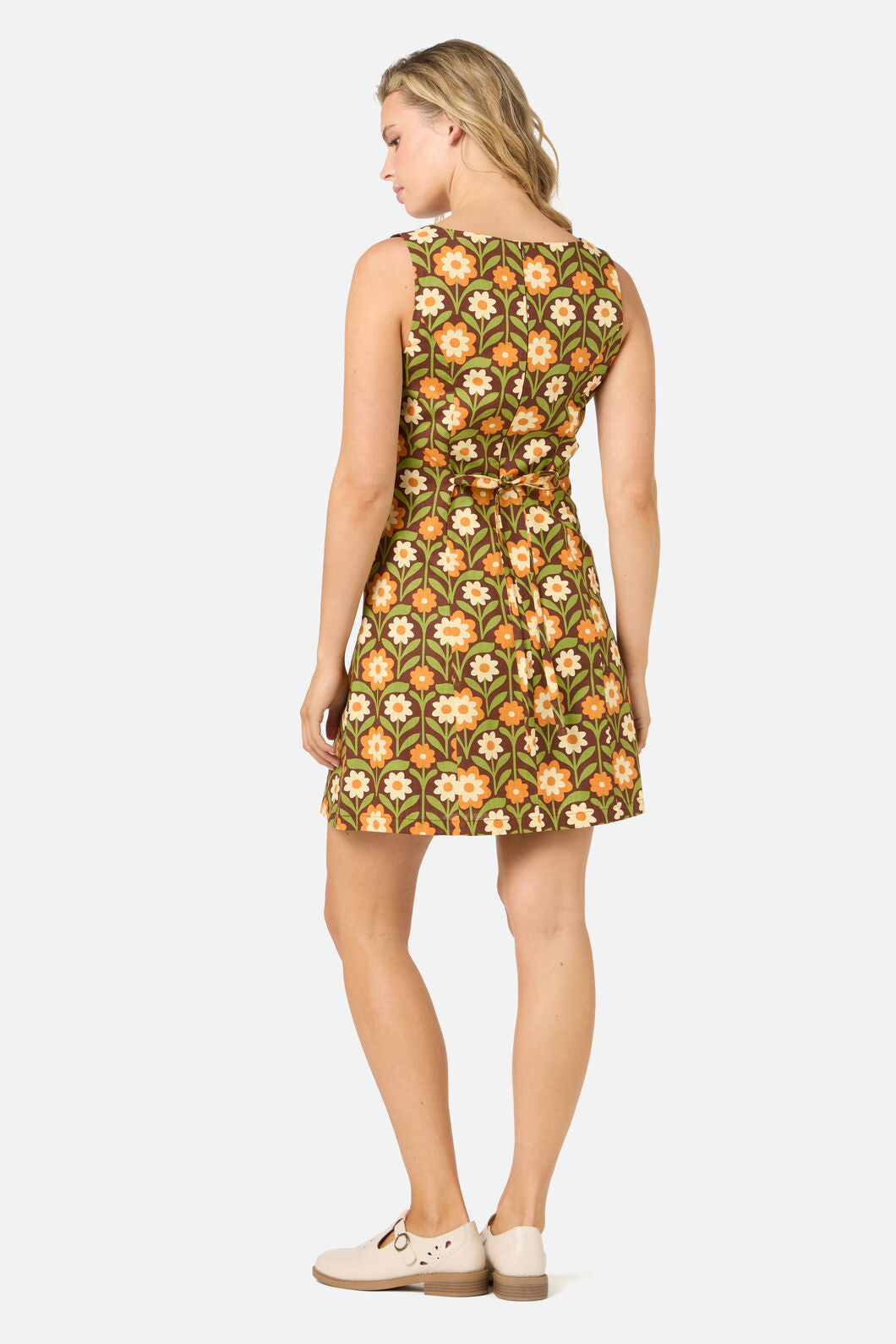 Princess Highway - Cleo Geo Mini Shift Dress - brown