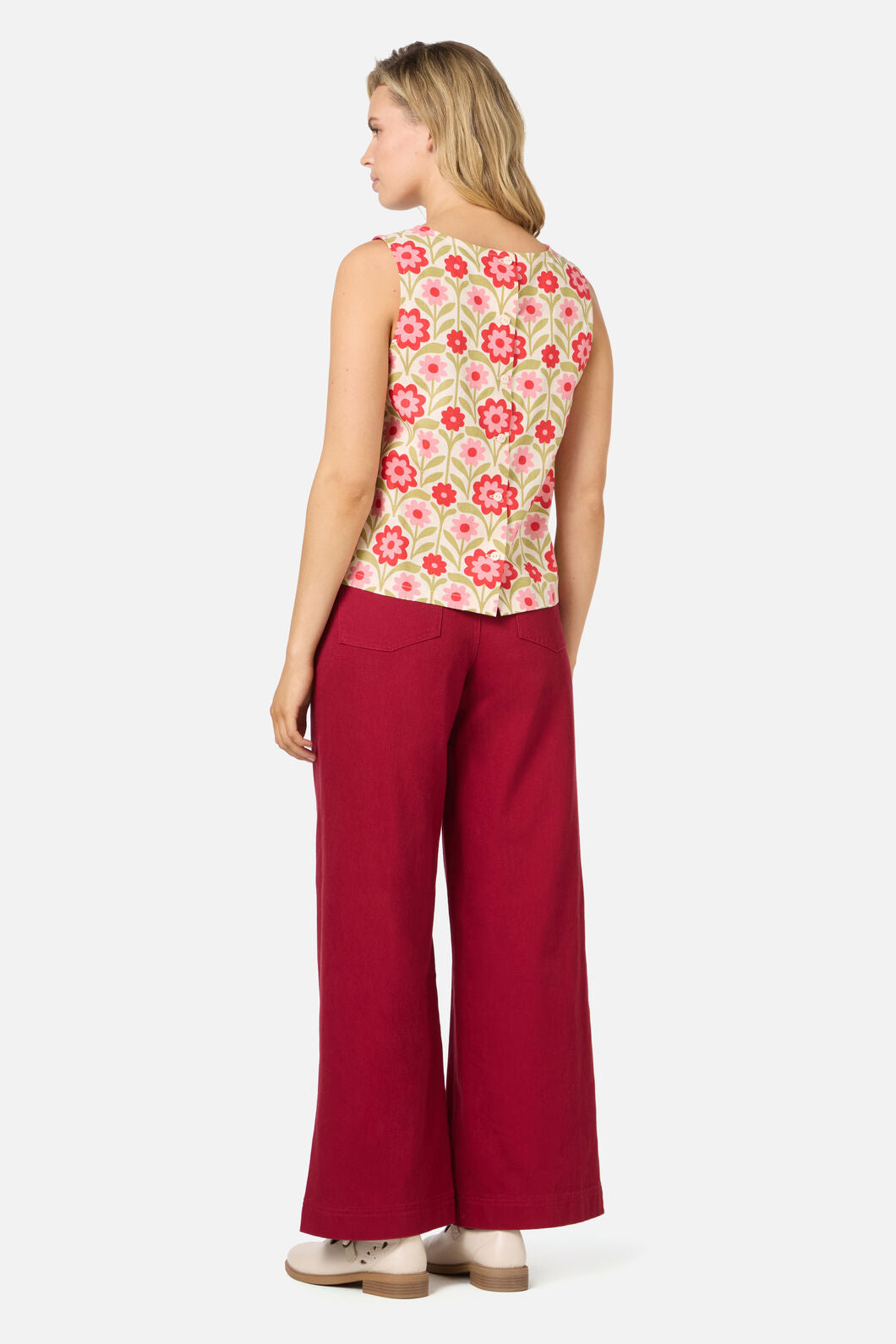 Princess Highway - Cleo Geo Shell Top - cream