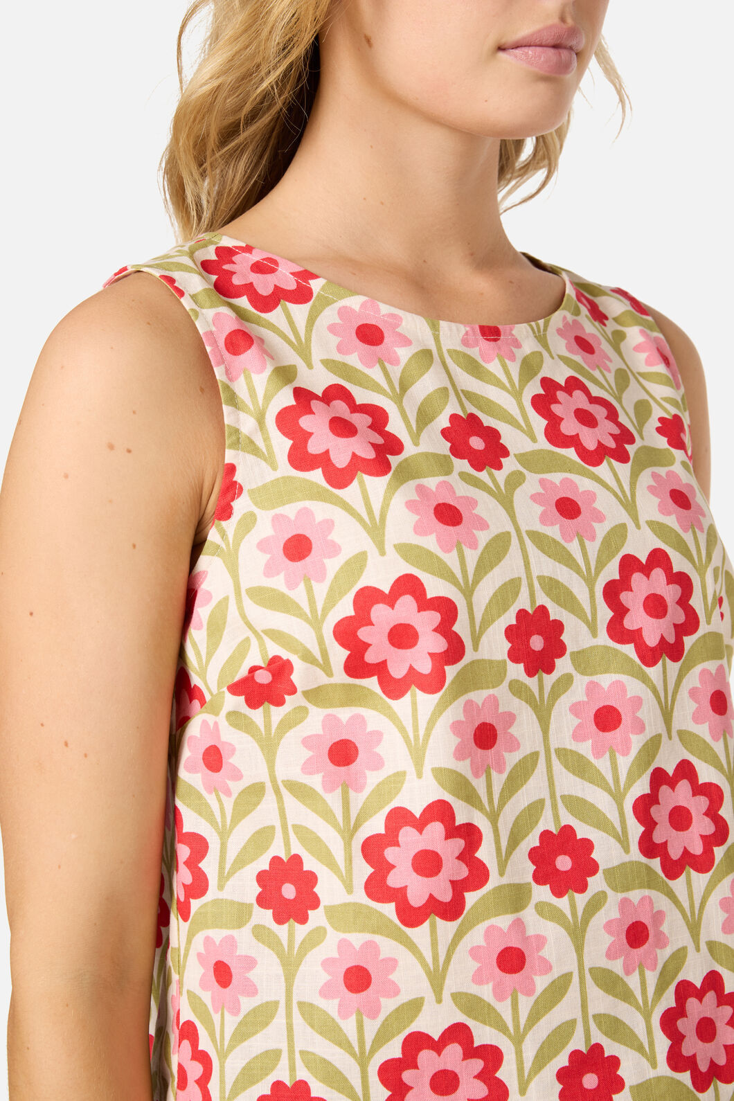 Princess Highway - Cleo Geo Shell Top - cream