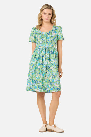 Princess Highway - Cat & Flora Short Sleeve Dress - blue