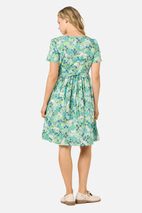 Princess Highway - Cat & Flora Short Sleeve Dress - blue