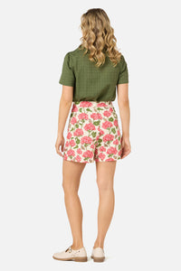 Princess Highway - Geranium Flower Short - cream